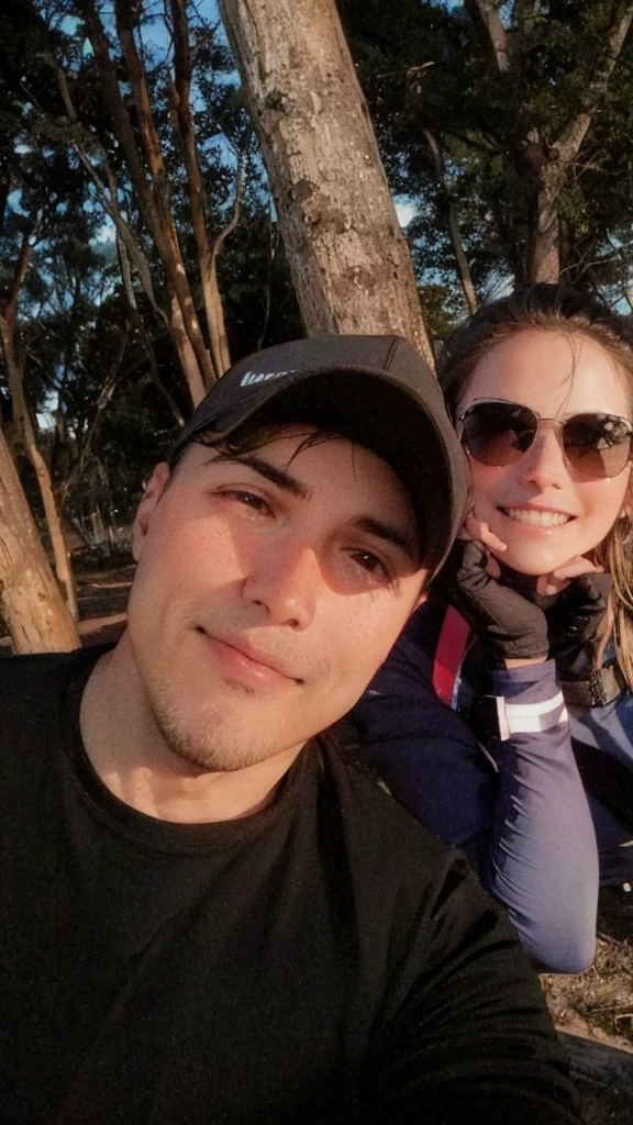 Photo with cap looking forward 