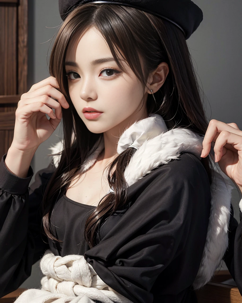 solo,1 oak, 슈퍼 tall,queen's temperament,masterpiece,best quality,hyper detailing,full body illustration,Fine, detailed eyes and detailed face.) cloth:I have animal earature female orc,A cruel smile,There are clothes on the upper body,cover the entire body,The lower body is wearing animal skin shorts..,pantyhose, Show stockings,attractiveness:tall,plump body,wide hips,large in size,strong,have muscles,very high,Please continue,(big ass:1.3),(thick thighs:1.3),taller than a tree,cloud building, red clothes