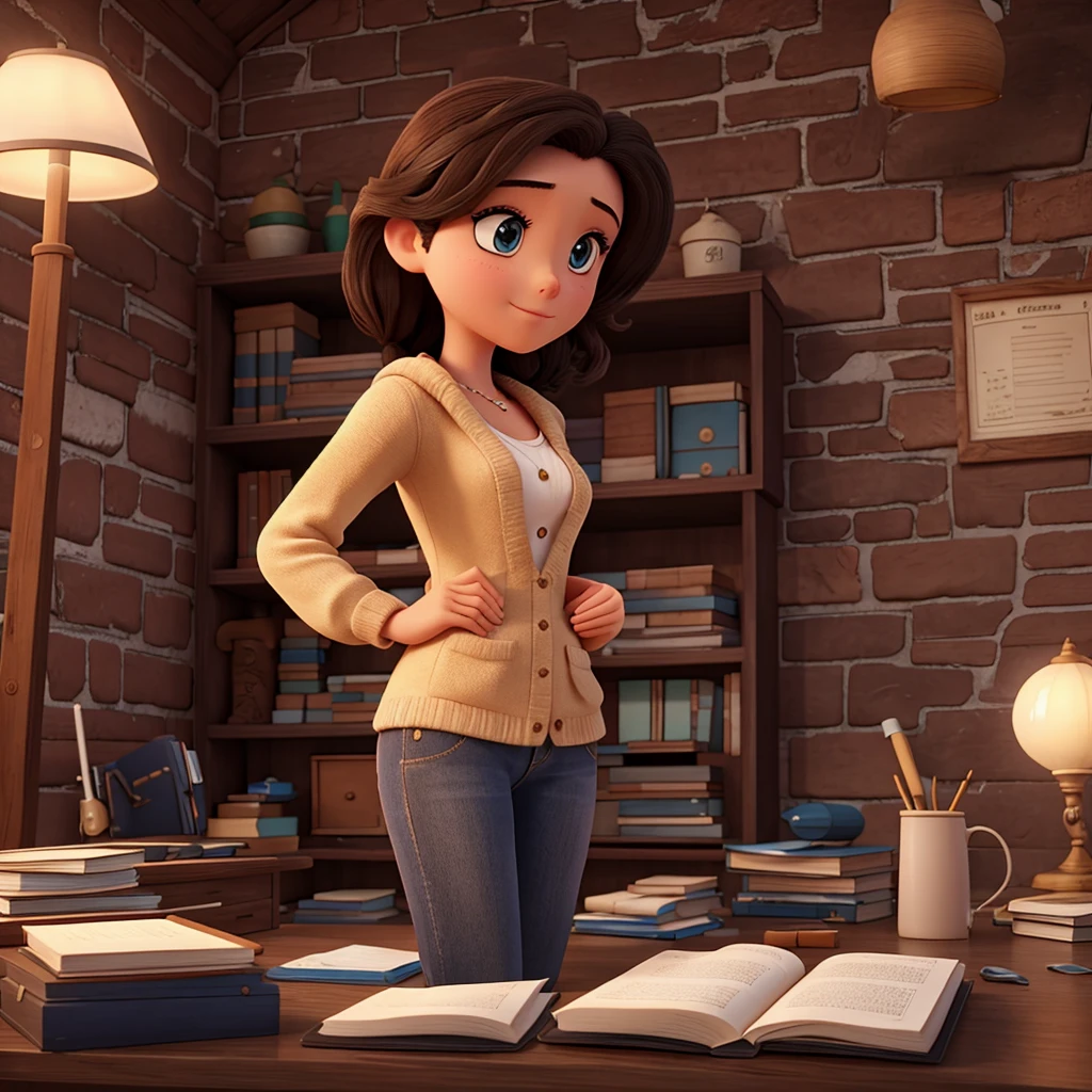 recitation,book,beautiful woman,18yo,very simple claymation,Chromakey Background,Calm atmosphere,realistic