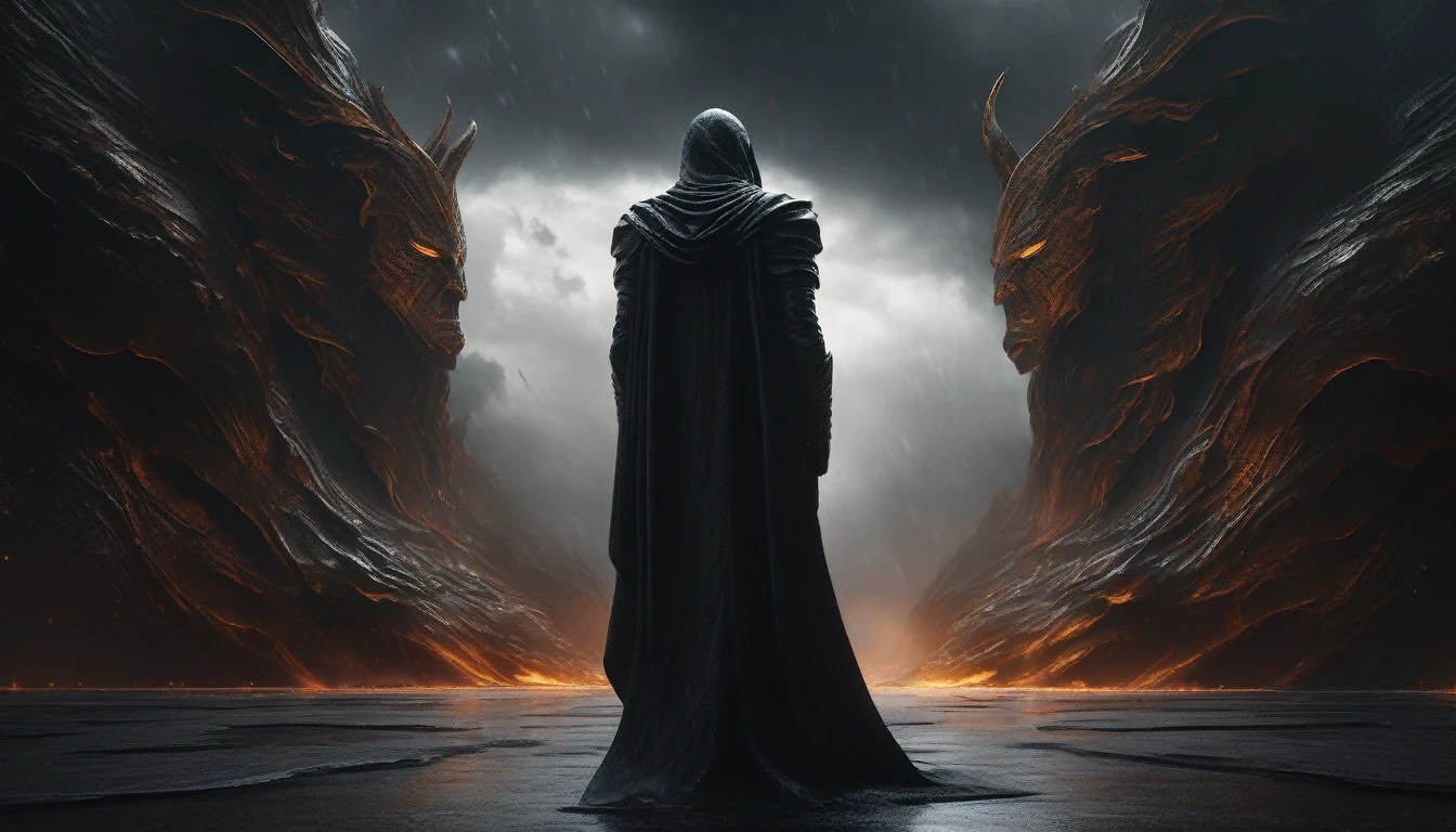 ((photorealism hyperrealism photorealism)) photorealistic and cinematic image of photorealistic, photorealistic, raining heavily and flying among the clouds high in the sky giant black Elemental being formed from wind forming a humanoid shape and merging in the middle of the clouds walking opening its arms, dark storm clouds, rain, storm,, in the style of realistic and hyper-detailed renderings, 8k, detailed eyes, perfect eyes, epic, dramatic, fantastic, full body, intricate design and details, dramatic lighting, hyperrealism, photorealistic, cinematic, 8k, 12k, detailed face, dramatic photo, epic photo, cinematic photo + photo taken by Canon+ Incredibly Detailed, Sharp Details 8HQ, Neoprene, Behance Contest Winner, Ultra Sharp Focus, Complex Art Masterpiece, Sinister, Epic, TanvirTamim, Trending on Artstation, by Artgerm, H. R. giger and beksinski, highly detailed, vibrantntricate design and details, dramatic lighting, hyperrealism, photorealistic, cinematic, 8k, 12k, detailed face, dramatic photo, epic photo, cinematic photo + photo taken by canon + incredibly detailed, 8HQ sharp details, neoprene, behance contest winner, ultra sharp focus, complex art masterpiece, sinister, epic, TanvirTamim, trends on artstation, by artgerm, h. Cinematic photo R, photo taken by Canon, incredible and sharp details HQ, 8k, movie scene! contrast (deep focus) (f_stop 2.8), (focal length 35.0) f/2.8, 35mm focal length photography of (top view: 1.42). analog photo, silhouette, highlight, warm colors, candid Cinema RAW, 16mm, Portra 400 film with graded colors, remarkable, ultra-realistic colors. capture in (Fujifilm X-Pro3) / (f_stop 16.0) (focal_length 24.0), ultra-detailed, photographic, cinematic, fashion, dark fantasy, vibrant, photoLess, photo, dark fantasy, cinematic, vibrant