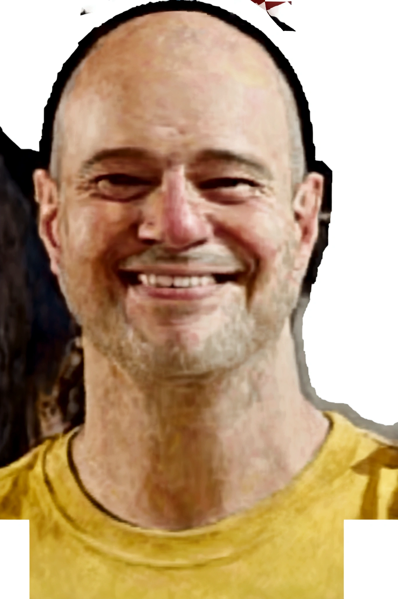 sharp man with yellow shirt smiling and a woman with black hair, carmelo blandino, george doutsiopoulos, david rios ferreira, emanuele dascanio, Greg Rutkowski, Simonetti, Stefano Brunesci, gui guimaraes, mike stoklasa, Rob Janoff