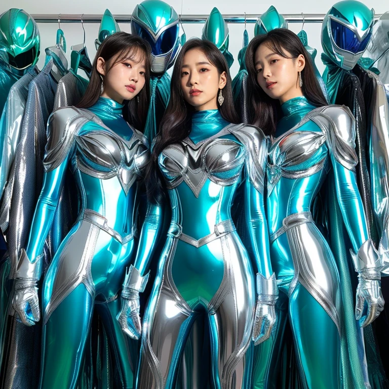 best image quality、Super high resolution、(Realism:1.4)、Korean beauty star、The most beautiful KPOP star、horny face、Horny Korean makeup、erotic expression、A body that makes you want to touch it、erotic photos、((Realistic shiny satin fabric texture、High-gloss stretch satin fabric that is smooth and smooth to the touch.、The drape of the curved part of the shiny satin fabric、strong shiny costume、The smooth and beautiful quality and luster of the costumes、A shiny costume made of high-quality satin fabric with high density.、Smooth to the touch oil light liang ice 縝绸 ultra-class battleship skin coat COS、Super Sentai Women's Heroine Suit、Texture of costumes that satin fetishists respond to、Thin, glossy stretch satin fabric)),8K photo quality