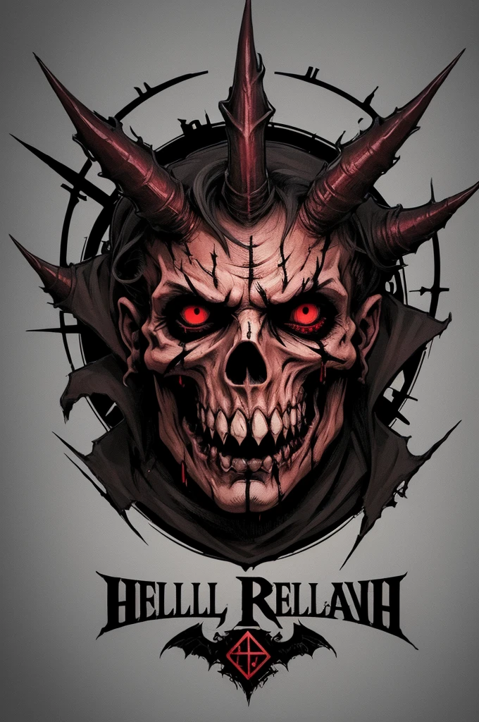 Logo design for brand written Hellraiser Club Logo design: zombified devil 