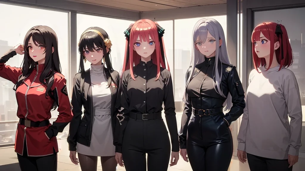 vladilenamilize, vladilena milize, (grey eyes:1.5), 1woman, mature woman, grey hair, hair between eyes, long hair, ahoge,
BREAK ((Official Outfit:1.5)),
BREAK Cyberpunk_CityView, Before Window, standing at attention,armpits,arm up,
BREAK (masterpiece:1.2), best quality, high resolution, unity 8k wallpaper, (illustration:0.8), (beautiful detailed eyes:1.6), extremely detailed face, perfect lighting, extremely detailed CG, (perfect hands, perfect anatomy),