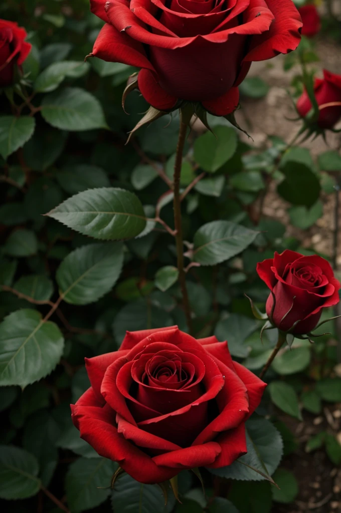 A red rose on a small planet