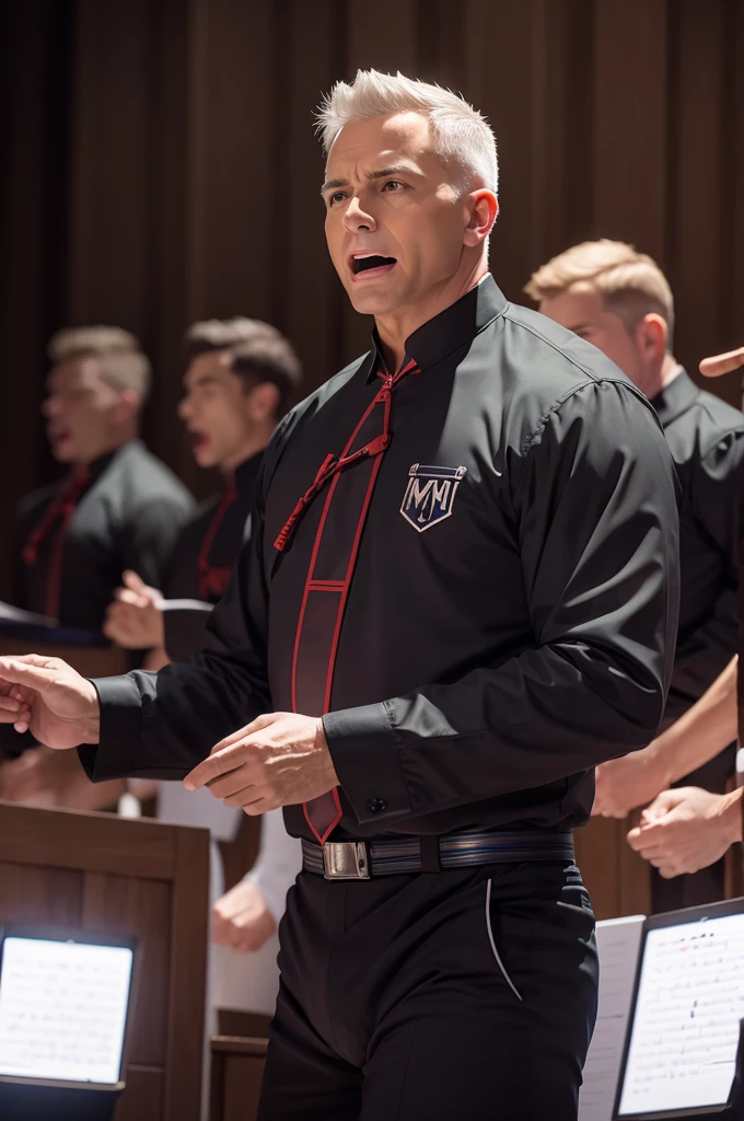 Logo (((male choir))) Vox Men