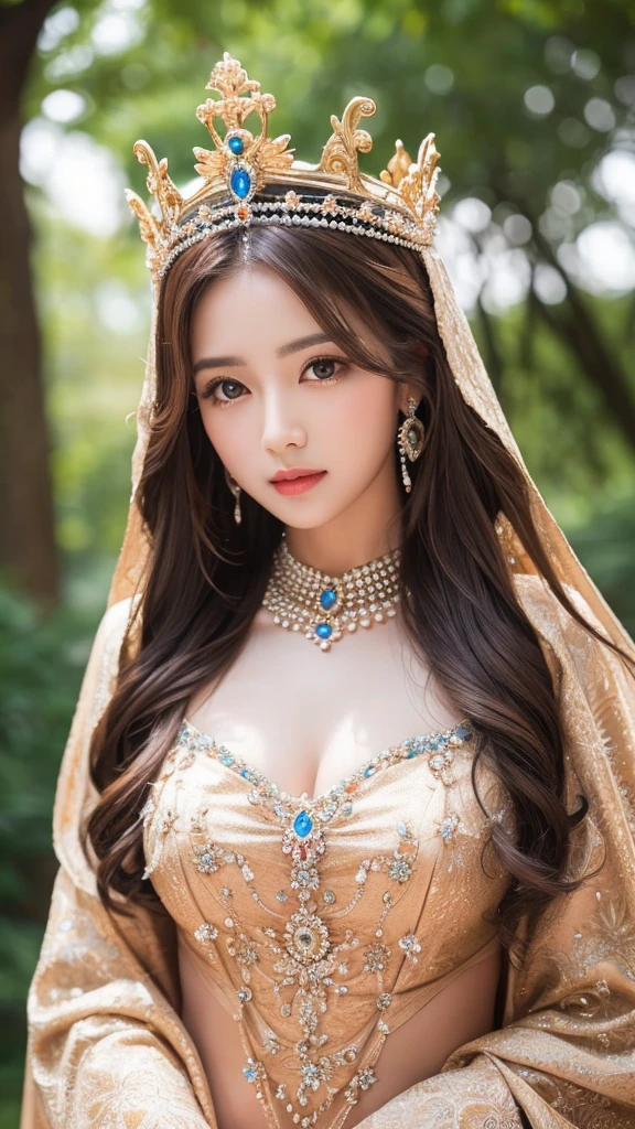 love affair goddess gorgeous crown looking at the camera