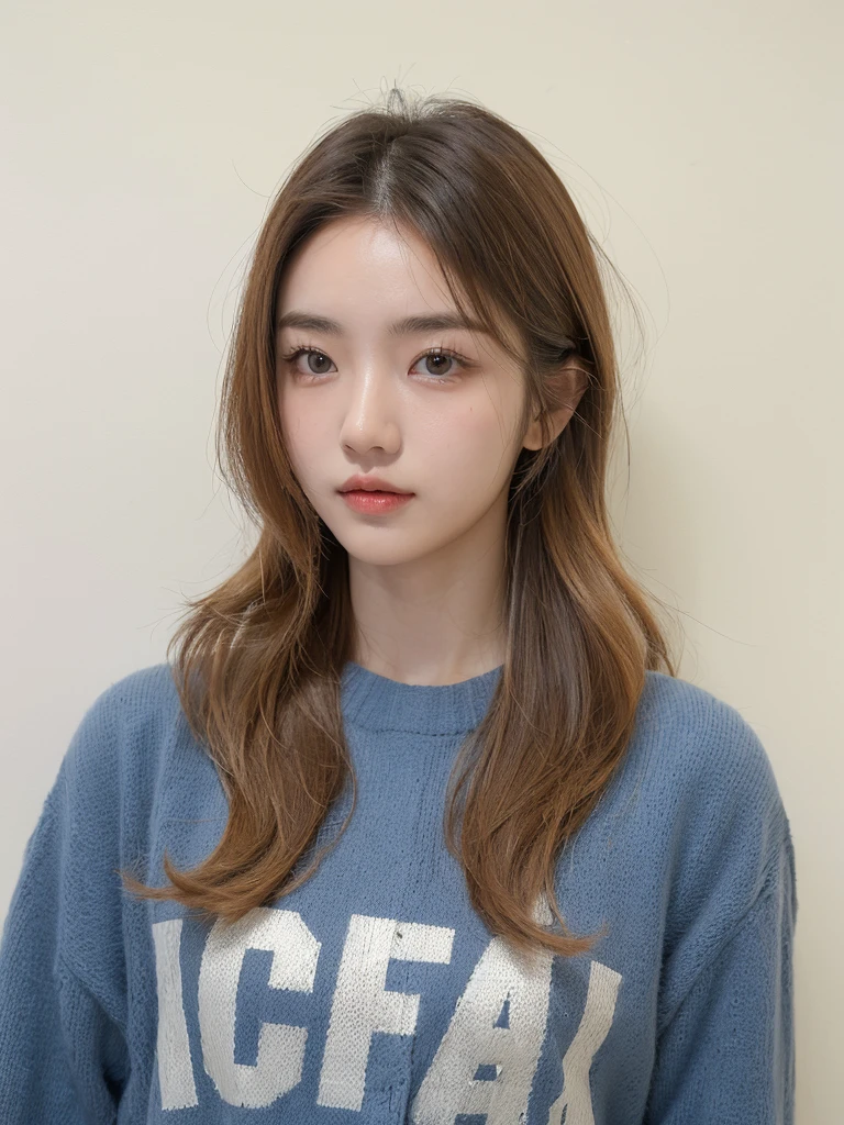 Best Quality, 8k, Masterpiece, (Portrait: 1.3), (photo realistic:1.4), (hyper realistic:1.4), Sharp Focus, looking at viewer, (smoother lighting:1.1), (increase cinematic lighting quality:0.9), realistic lighting, backlighting, light on face, ray trace, (brightening light:1.2), (Increase quality:1.4), sharp detail, (best quality real texture skin:1.4), finely detailed eyes, black_eyes, finely detailed face, 25 year old Korean woman, (white formal_shirt:1.4), (Create an image maintaining the original base model hairstyle:1.5)