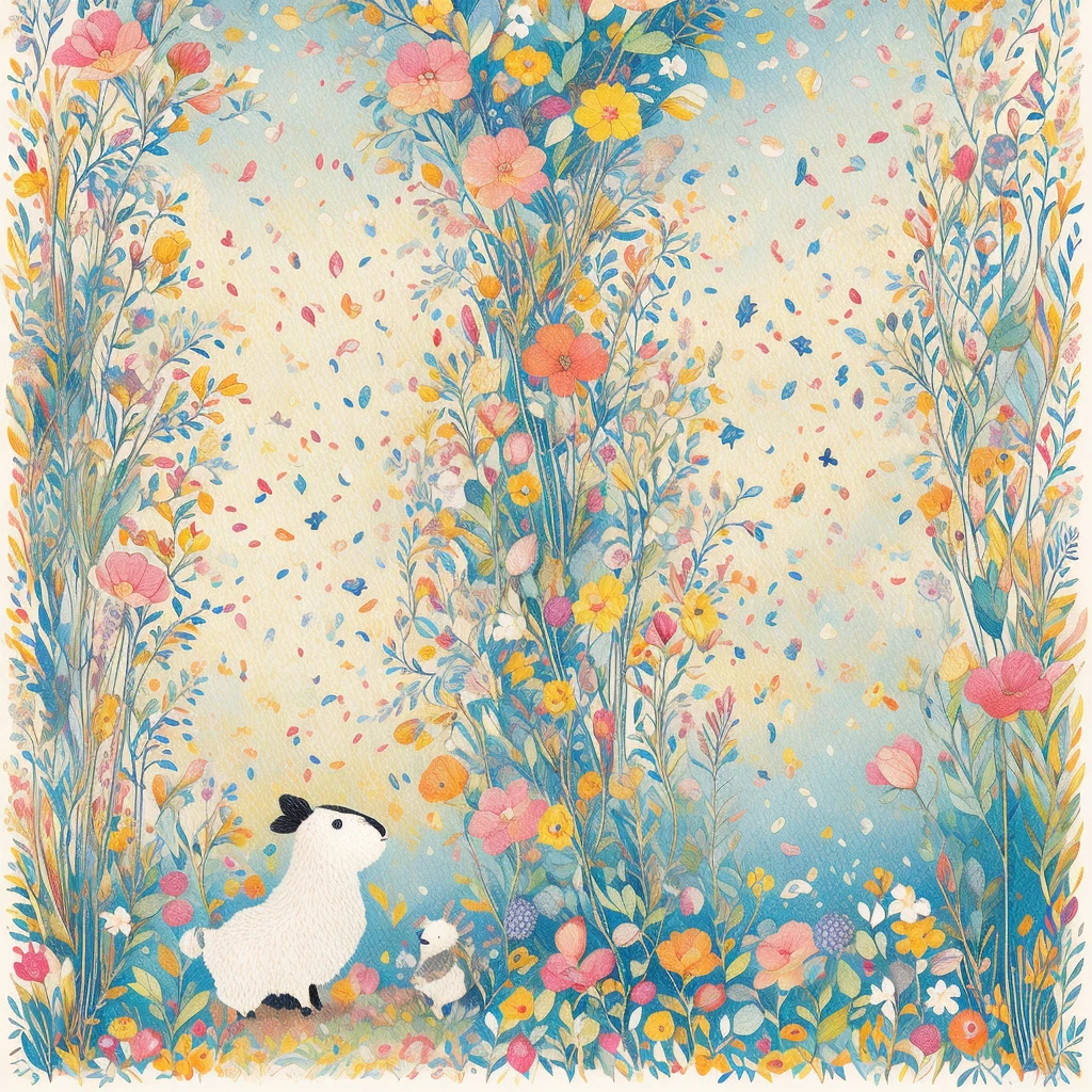 In a picturesque countryside setting、Create a charming illustration of a lost sheep and its caring shepherd. The little sheep is described as beautiful and adorable, With a shy look, but full of hope. Hey pastor, Retratard Como Equine Figura Gentil, Guide lost sheep to a safe place with a gentle voice, A reassuring presence. Cerqueos de Colinas Ondurantes, um riacho tranquilo, What is your Lebanjo de Obel?、Pasta near me. Using the delicate and detailed style of Beatrix Potter、Bring out the innocence and warmth of this tender moment。. Let your illustrations evoke comfort, orientation, and the lasting bond between a shepherd and his flock., Reminiscent of Beatrix Potter's timeless illustrations in her beloved children's book."