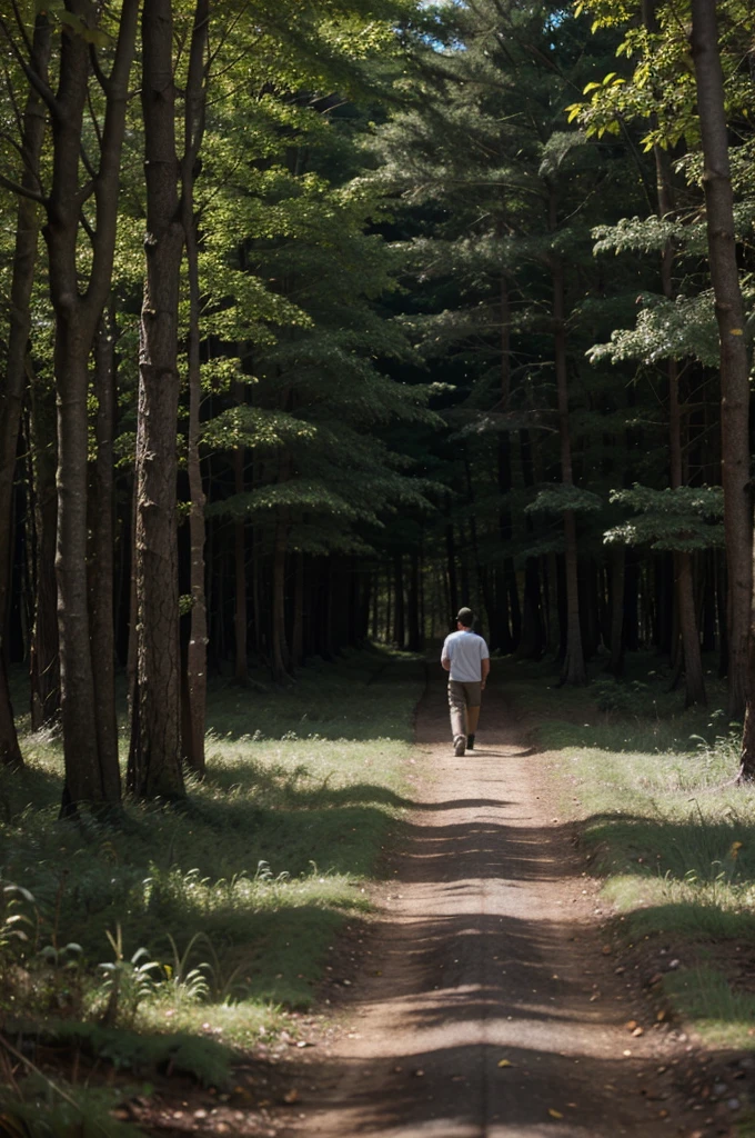  walking in the forest