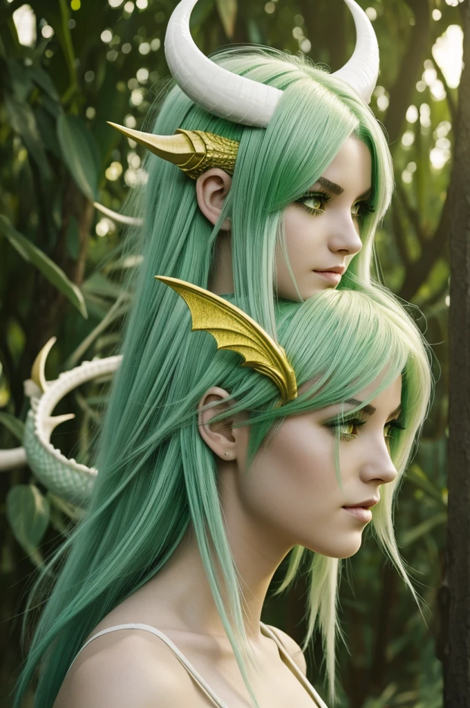 One plant monster humanoid male , Green plant skin , Green skin , plant skin , Purple orchid on the head , orchid hair of purple color , purple hair , straight hair , leafed face , Green face , without a beard , green leaf ears , leaf ears , elf ears , zoom on the face , wearing black tunic , green body , green neck , green plant neck , green skin  , wearing a purple orchid crown , one , male , adult