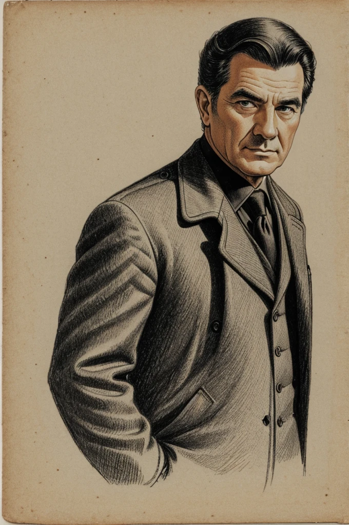 Draw a man, Uncle. Going to look for his friend's daughter at school, She is a girl of 1'50, almond-shaped eyes and shiny hair a little below her shoulder., 15, He has a snub nose and black hair., dark-haired and with a small chin and face that would be, and he is blonde, blue eyes and serious face