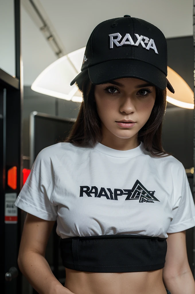 Draw me a cartoon wearing a hat that says RAPAX