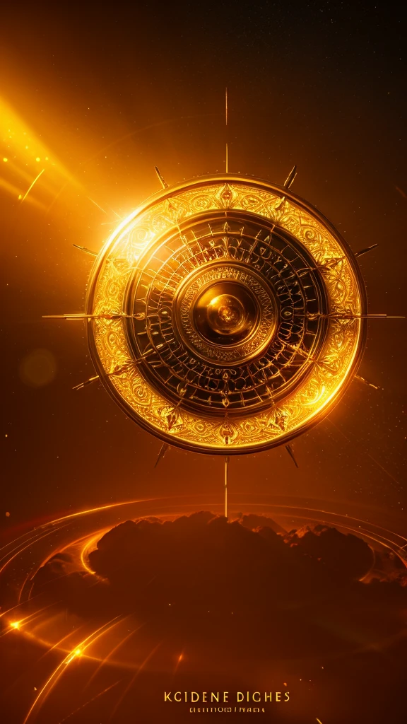beautiful detailed golden halo,8 golden spheres surrounding the halo,each sphere represents a superpower emotion,highly detailed fantasy digital art,cinematic lighting,vibrant colors,intricate design,masterpiece,8k,photorealistic