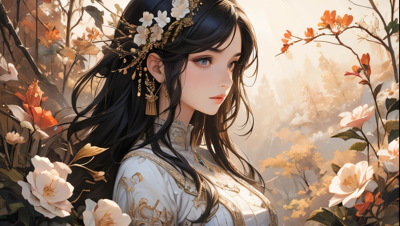 (masterpiece,Top quantity,Best quality,Official Art,Beauty and aesthetics:1.2),(1 Girl),Extremely detailed,(Fractal Art:1.3),Rich in details,Most detailed,Whole body concept