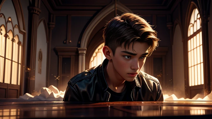 In the moment of faith is Lucas, a 20 year old young man, with a lot of faith, determined and courageous, hyper realist, cinematographic.