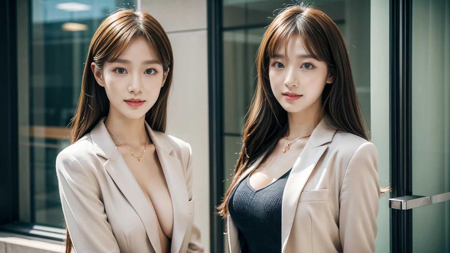 Put on a shirt、Random Hairstyles、 Long Hair、Long Hair、Straight hair、 wearing a suit jacket、open suit、Wearing a suit is strict、Elite secretaries of the upper class、Wear high-quality heels、wear a suit、Wearing a suit、business woman、Business Wear、Wearing a black suit、woman wearing suit、suit、suit、Shooting from the front、Huge file sizes、First Person View、Center image、work in office、Wearing pancompanyhose、office、company、night、Best Qualicompany、Very detailed、small detailed、High resolution、8K デンデ wallpaper、Perfect dynamic composition、beautiful fine grain、Natural color lip、necklace、Random sexy poses、The body is facing the front、20-year-old girl、night time、Perfect Scompanyle、beautiful顔、1 Girl、Very detailed、masterpiece、top-qualicompany、超High resolutionエネルギーA、8KHigh resolution、Photogenic claricompany、fine grain、Draw a gradient、Perfect Anatomyの体のプロポーション、Nikon Z9 80mm Lens、Elegant legs、long Thin legs、Thighs and skirt、Long legs、very beautiful Thin legs、Very beautiful long Thin legs、beautiful feet、good hips and Long legs、surGenuine high school girl、Cleavage Gap、The Very detailed細、High resolutionであり、Very detailed細、reality、photoGenuineistic、RAWphotograph、beautifuldetailed 顔、White skin、GenuineにGlowing Skin、fine fabric texture、texture、Perfect body、Cute face、Natural neck length、Thin legs、Thin legs、beautiful collarbone、High resolution、Perfect Anatomyの体のプロポーション、Golden Ratio、Perfect hands、1 Girl、16K、Glowing Skin、Cute Korean Girl、K-POPアイドル、detailed 顔 of asian girl、Eyes and lips、Professional makeup、Asian Face、beautiful aesthetic 顔、1 beautiful woman、Sharp focus、Captivating Gaze、And a charming look、pay attention to detailed、Detailed Genuine skin texture、model body 形、beautiful、pantyhose、Genuine、allows the woman to be the focus of the image、Completely subjective、front、Golden Ratio、Perfect hands、As photograph shows、Genuine、woman、beauty、Perfect Anatomy、anatomically A symmetrical and balanced body、Human hand、Strangely perfect、Near perfect、night、night、Highest quality、Very detailed、detailed、High resolution、8k wallpaper、beautifulwoman1 person、Sharp focus、beautiful detailed eyes、Thin Hair、detailedreality的な skin texture、from the front、Cute Korean Girl、K-POPアイドル、detailed 顔 of asian girl、Japanese、beautiful顔、Professional makeup、Asian Face、beautiful aesthetic 顔、Captivating Gaze、And a charming look、pay attention to detailed、16KHigh resolution、High resolutionであり、beautifuldetailed 顔、GenuineにGlowing Skin、photograph、8k is、High resolution、night、First Person View、Center image、beautiful fine grain、Draw a gradient、1 beautiful woman、allows the woman to be the focus of the image、Completely subjective、Perfect Anatomy、correct、A symmetrical and balanced body、Strangely perfect、Near perfect、masterpiece、超High resolution、(Accurate anatomy:1.5)、((from the front:1.3))、1 Girl、Japanesewoman、alone、(Classy and cute girl:1.3)、1 Girl、(1 Girl)、16K、Glowing Skin、Eyes and lips、Sharp focus、student photography、(delicate detailed:1.4)、(reality的:1.4)、Octane Rendering、Complex 3D rendering、night、Observe the audience、Look straight ahead、Nogizaka idol、Korean Idol、(RAWphotograph、Highest quality)、(reality的な、reality的:1.3)、very delicate and beautiful、Soft Light、beautiful detailed girl、(finger detailed)、Highly detailed eyes and 顔、beautifully detailed nose、Dense and beautiful ey