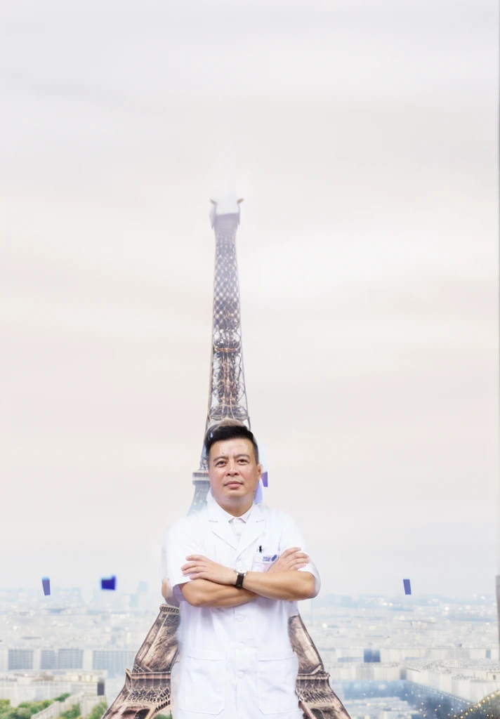 Paris city, (Eiffel Tower far behind), night light, bokeh, ( amazing photo, professional photoshot,((ultra realistic)), (ultrahigh detail), 8k quality),