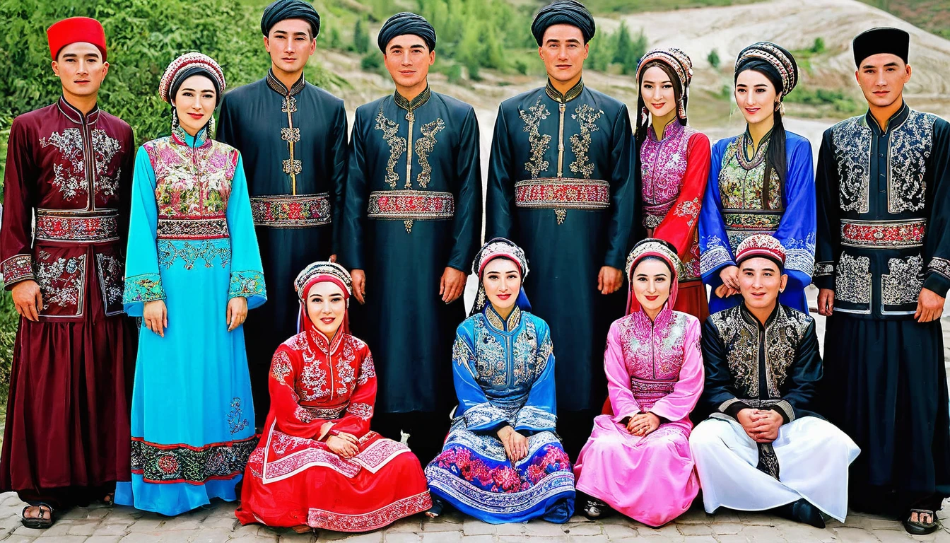 Uyghur clothing men and women