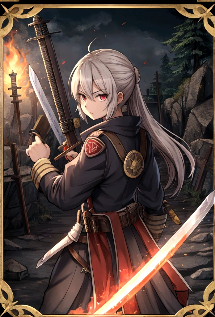 Card Back,battle badge,No Characters,There are elements of guns and swords
