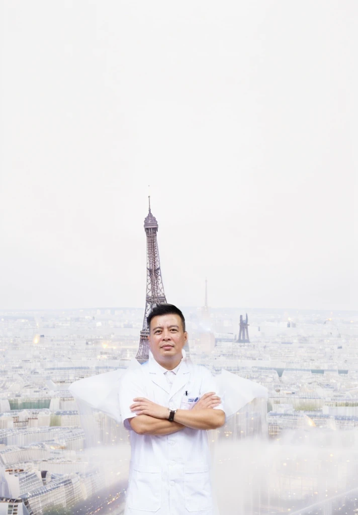 ((Paris city at night)), (Eiffel Tower far behind), ( amazing photo, professional photoshot,((ultra realistic)), (ultrahigh detail), 8k quality),