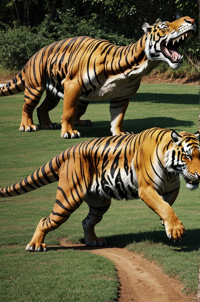 A hybrid between Dinosaur and Tiger