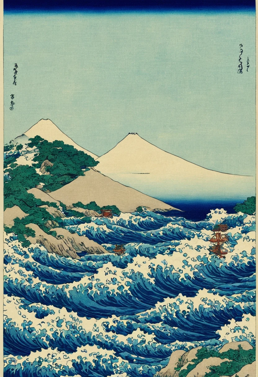 Summer Sea、Ukiyo-e