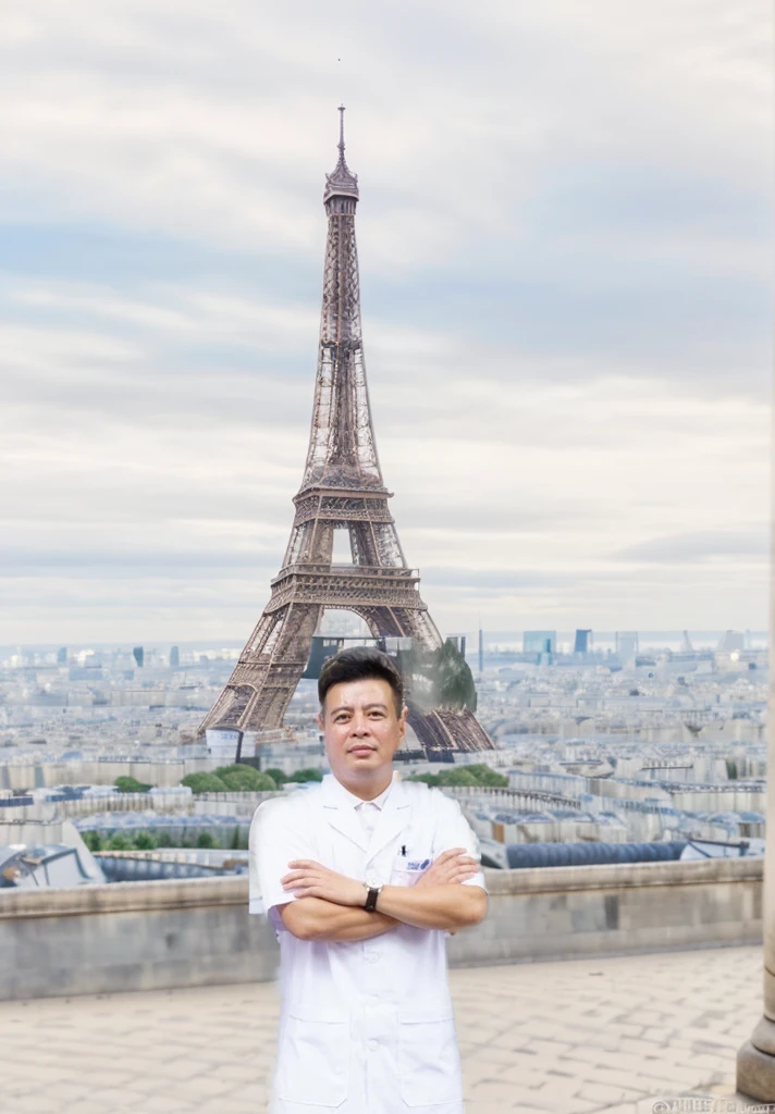 ((Paris city landscape)), (Eiffel Tower far behind), ( amazing photo, professional photoshot,((ultra realistic)), (ultrahigh detail), 8k quality),