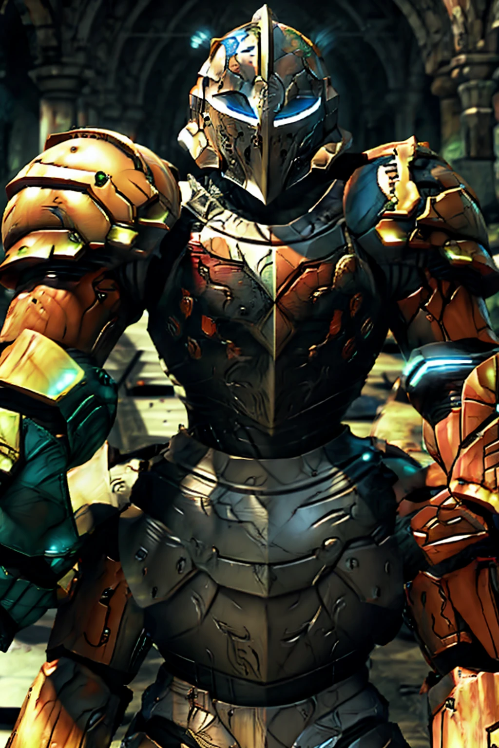 Samus Aran as a mideval knight