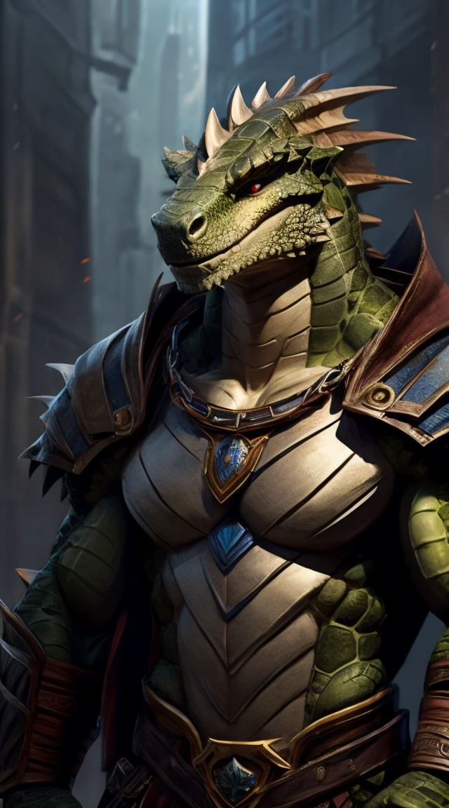 a lizardman, palpable illusion