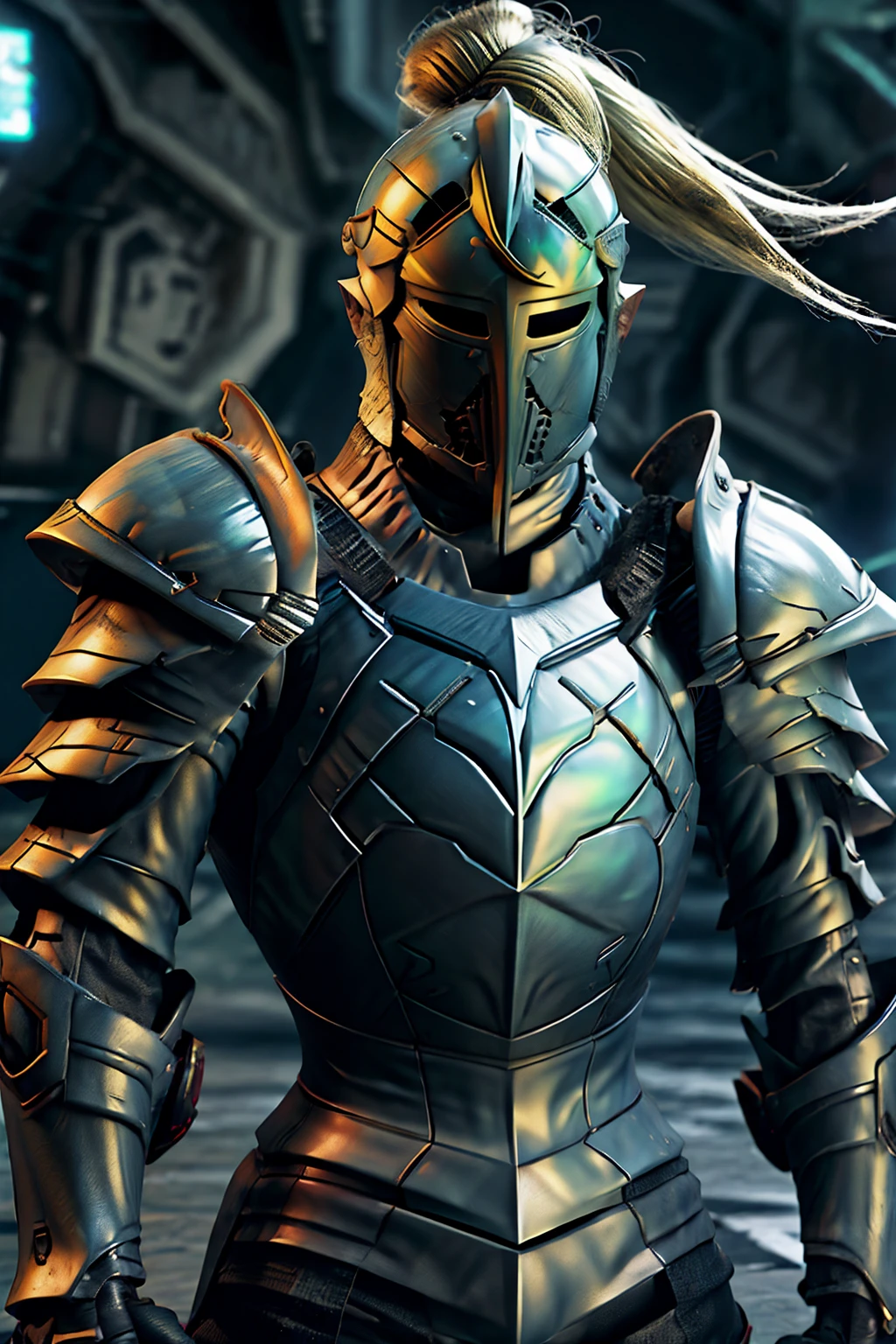 Samus Aran as a mideval knight