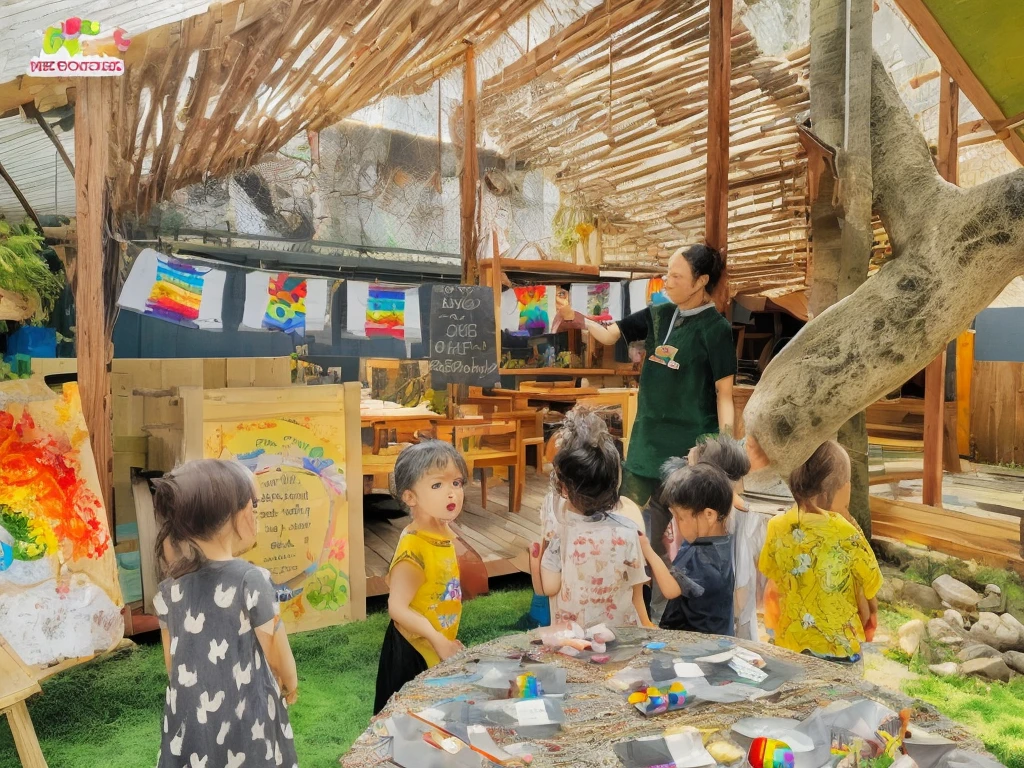 kindergarten wooden hut, montestori preschool