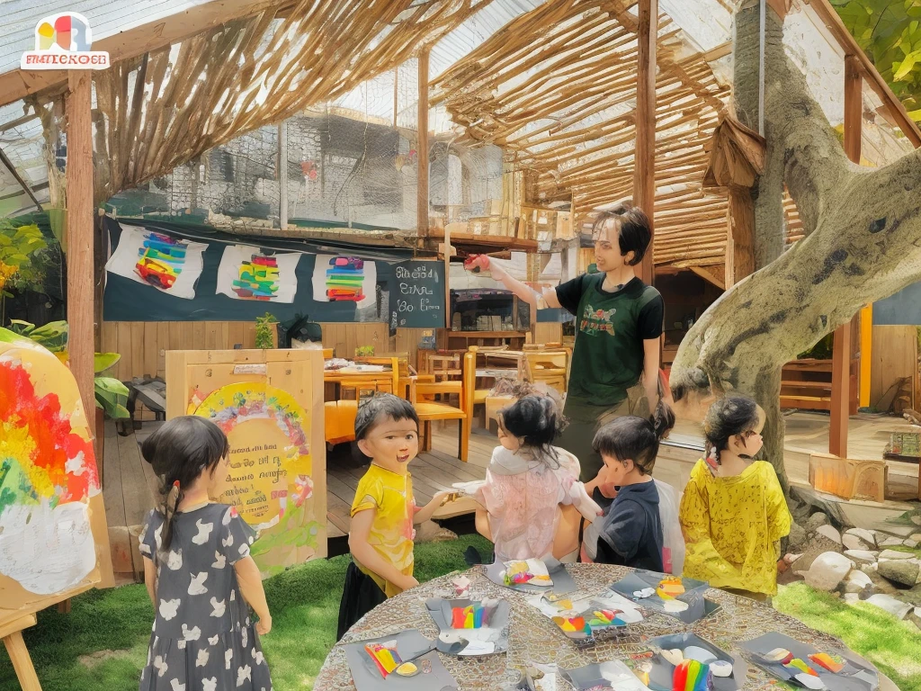 kindergarten wooden hut, montestori preschool