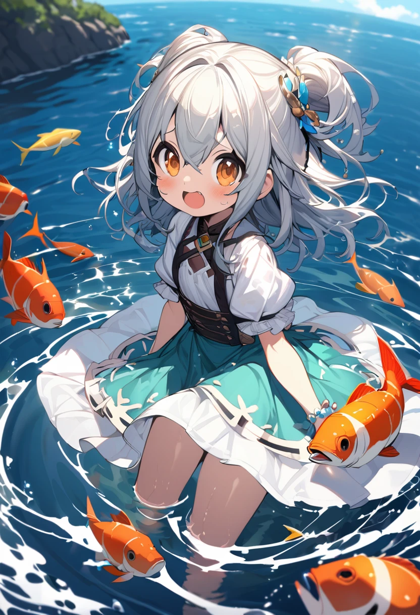 extremely detailed fine touch, 2D, ,{{official style}},{{{{{Body is water, girl, sea, in water}}}}},
