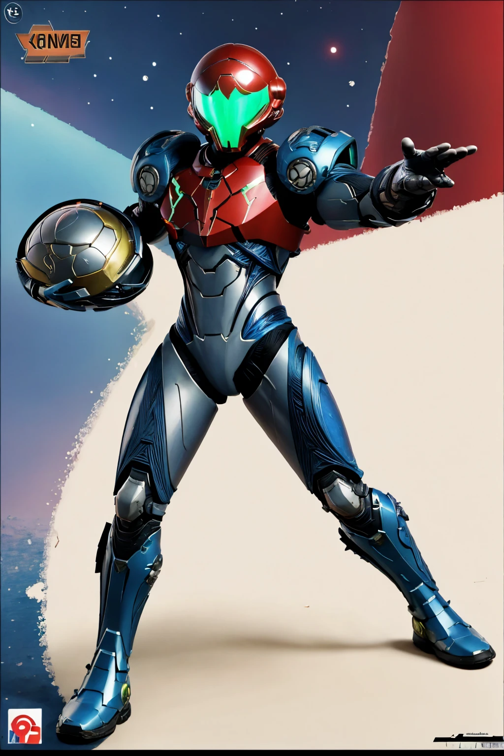 Samus Aran as a mideval knight