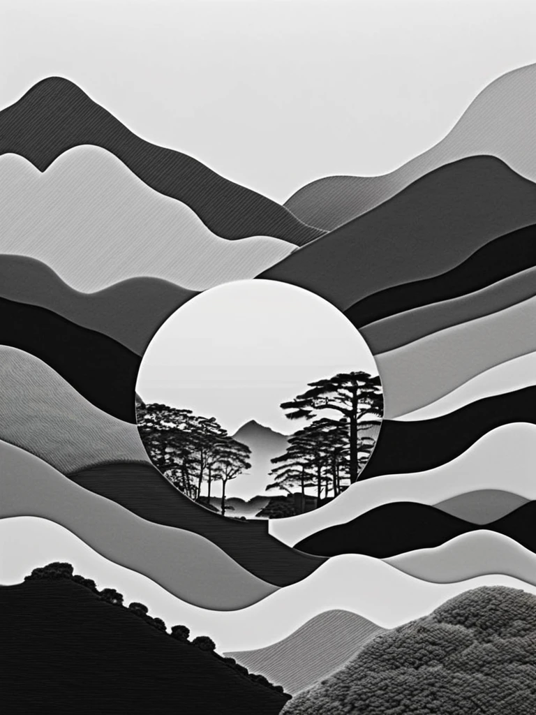 The world of black and white continues to expand、The space lacks color.。The landscape looks like it was painted on a dreamy monochromatic canvas.、Spread to all over the world。Light and shadow intertwined、Contrasting shadows give objects and landscapes depth.。The earth was dyed white、Accept light gray shades、It exudes silence and solemnity.。Tall buildings and trees、black outlines、His posture is full of calm，It&#39;s like no time has passed。.。In the landscape、Distant Mountains々and vast plains、The contrast of black and white creates a strange beauty.。people々And the appearance、it appears as a silhouette。Their movements and gestures、Look exquisite in the harmony of black and white、Facial expressions become clearer。Emotions are expressed not through color but through shapes and shadows.、Its unique aesthetic color world.。In this black and white world、The lack of color is not inconvenient、It opens up new possibilities of expression.。gentlemen.々な形や模gentlemen.look vivid、Unique monochrome aesthetic，Full of beauty and depth.、It gives the world its unique charm.。