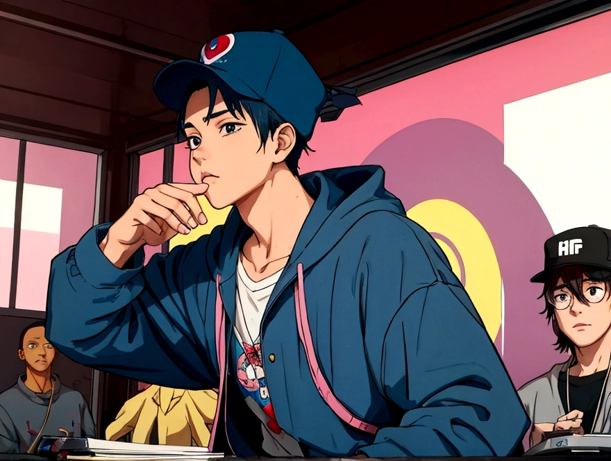 lofi, アニメ, hip hop, male character