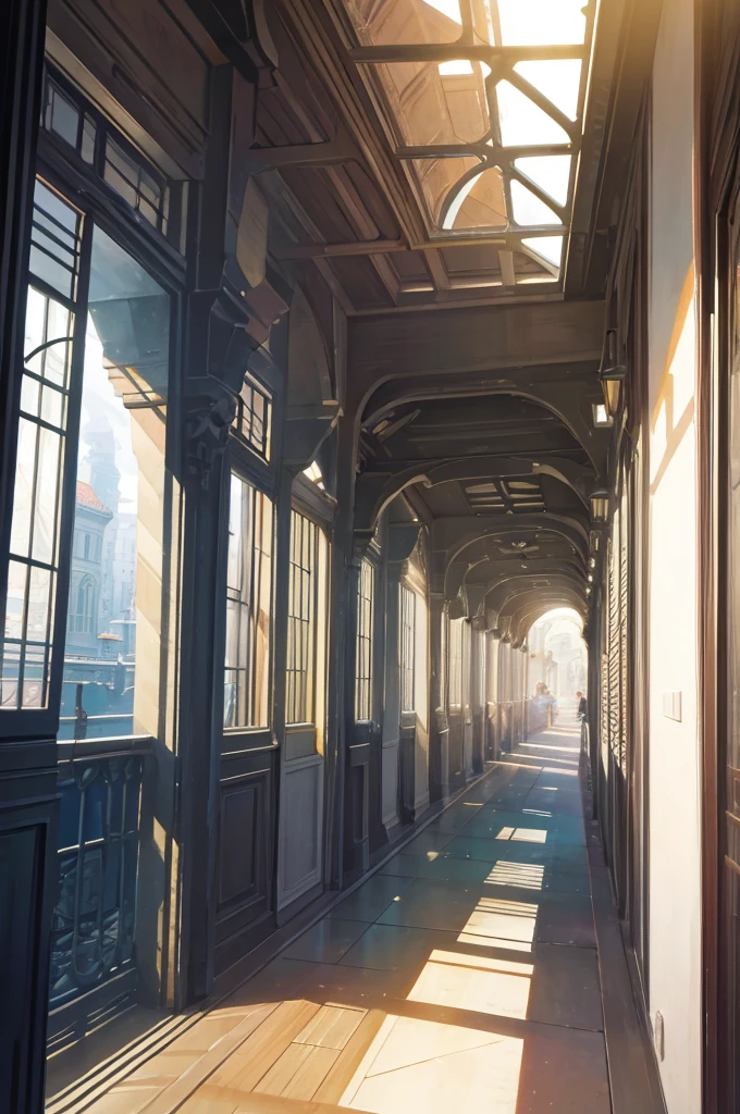 Exquisite details，Light and shadow effects，Modern City，A natural landscape full of spirituality，Energetic students