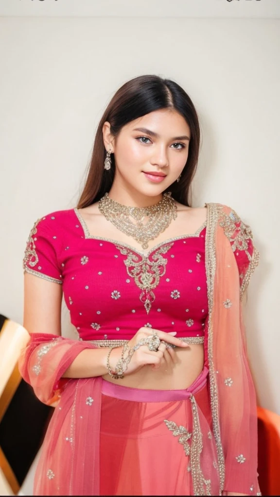1girl in, age19, Solo, Long hair, Colossal tits, Looking at Viewer, blondehair, Bare shoulders, Brown eyes, jewely, Full body, a necklace, off shoulders, Sweaters, Realistic, A sexy