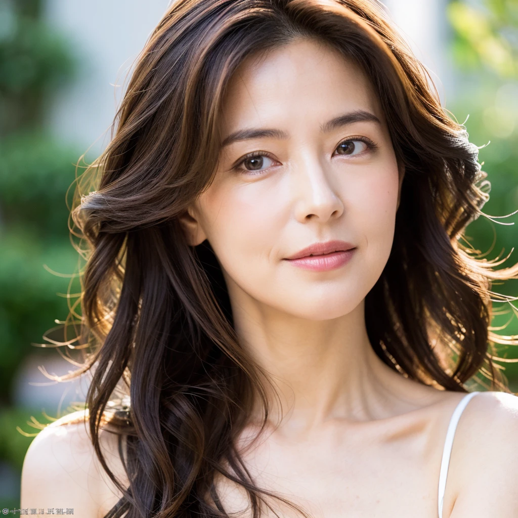 Beautiful mature woman with wavy long hair, Sexy Mature, Ultra-high resolution,(Realistic:1.4), ((Highest quality)), ((masterpiece)), (be familiar with),