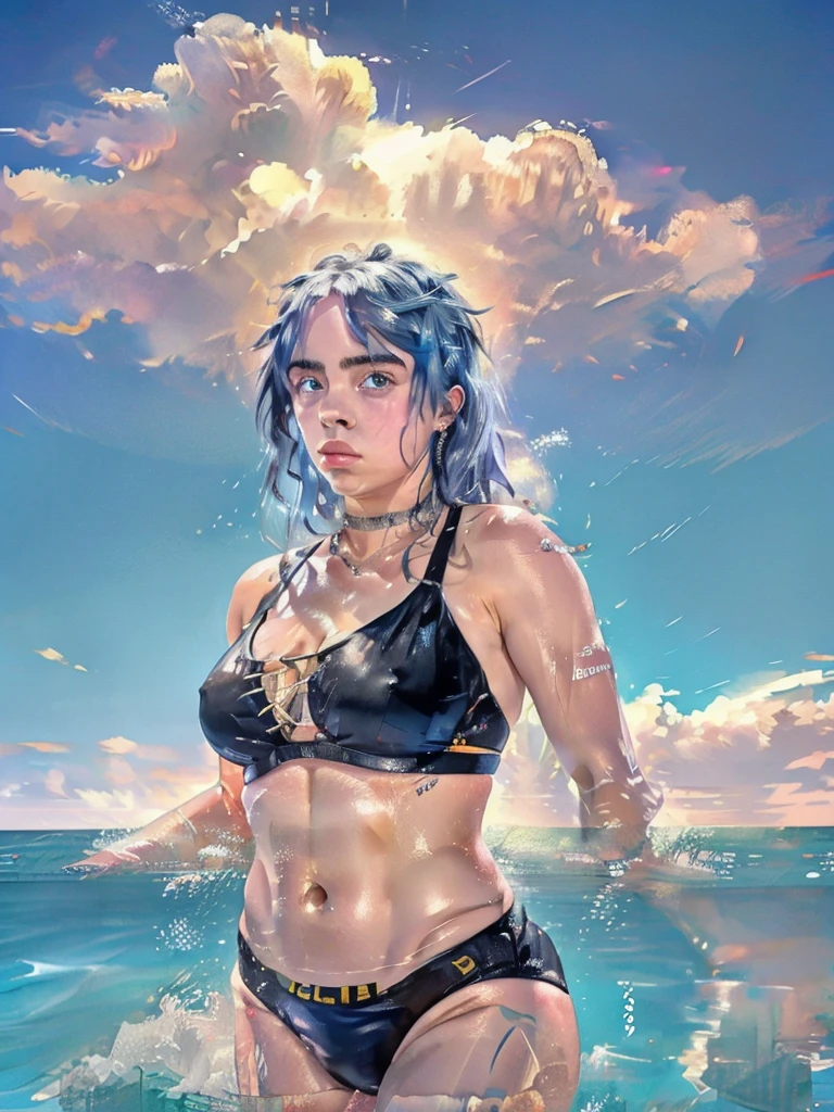 Billie eilish en bikini SeaArt AI