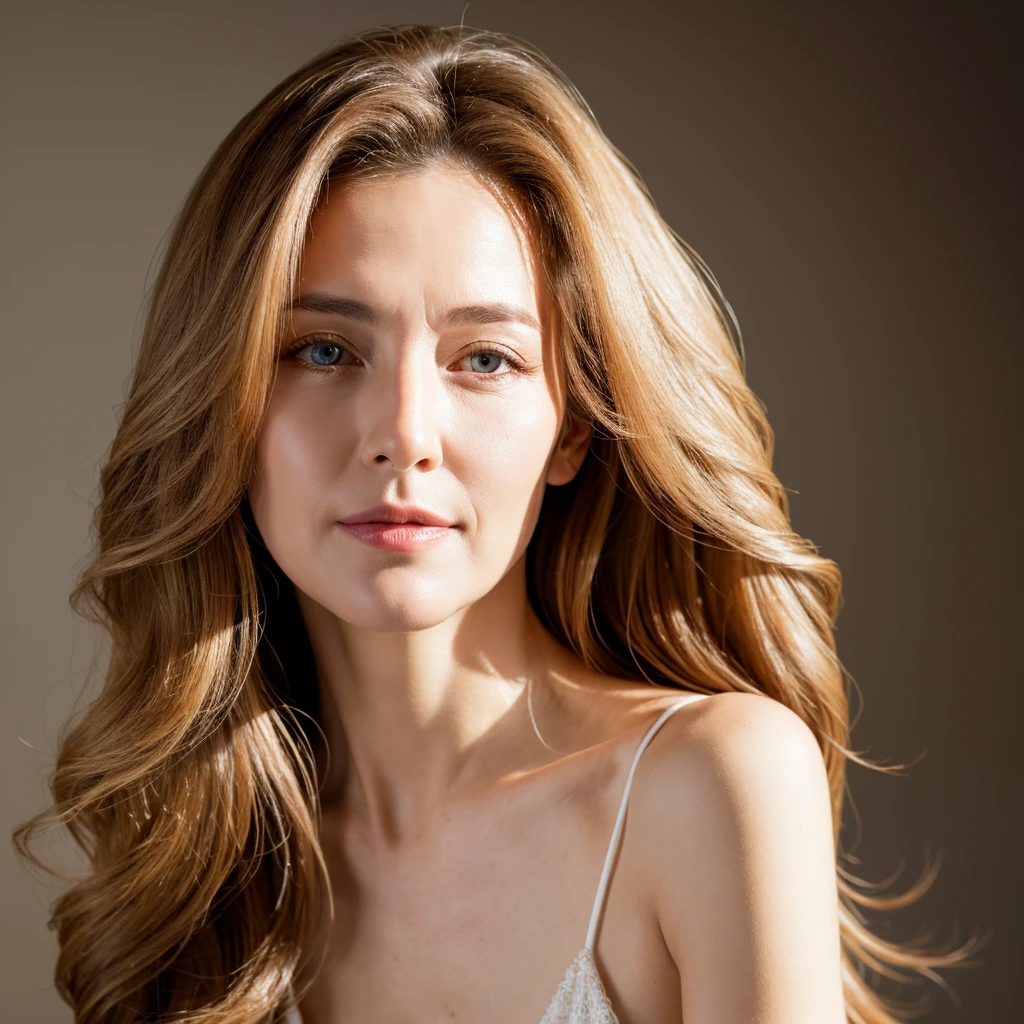 Beautiful mature woman with wavy long blond hair, Sexy Mature, Ultra-high resolution,(Realistic:1.4), ((Highest quality)), ((masterpiece)), (be familiar with),