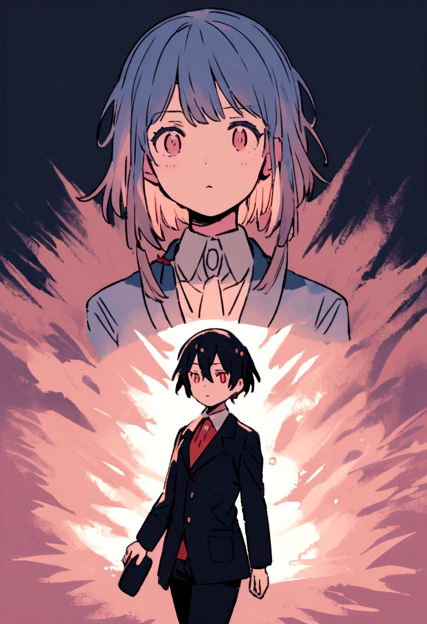 Research shows、Metacognition and academic achievement、Performance at Work、Has been shown to impact personal growth。」Draw modern anime illustrations related to