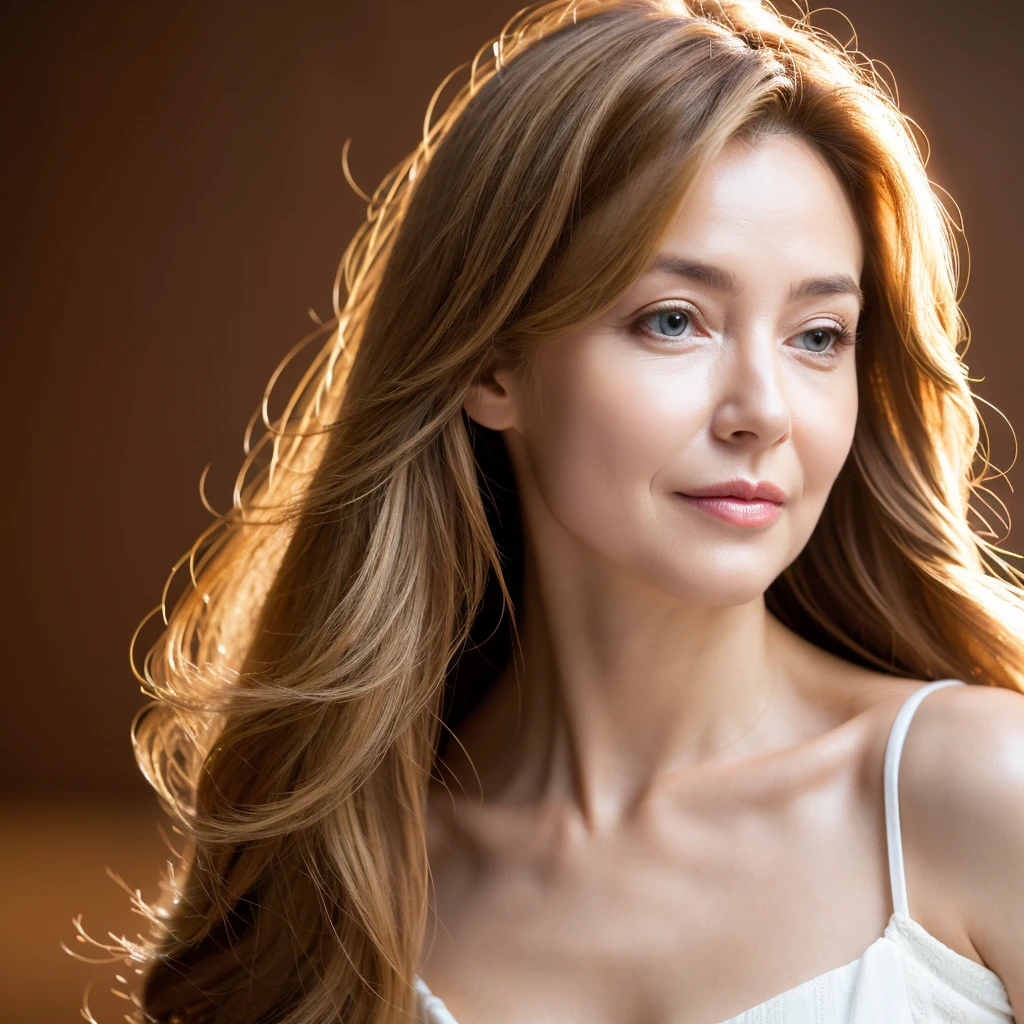 Beautiful mature woman with wavy long blond hair, Sexy Mature, Ultra-high resolution,(Realistic:1.4), ((Highest quality)), ((masterpiece)), (be familiar with),