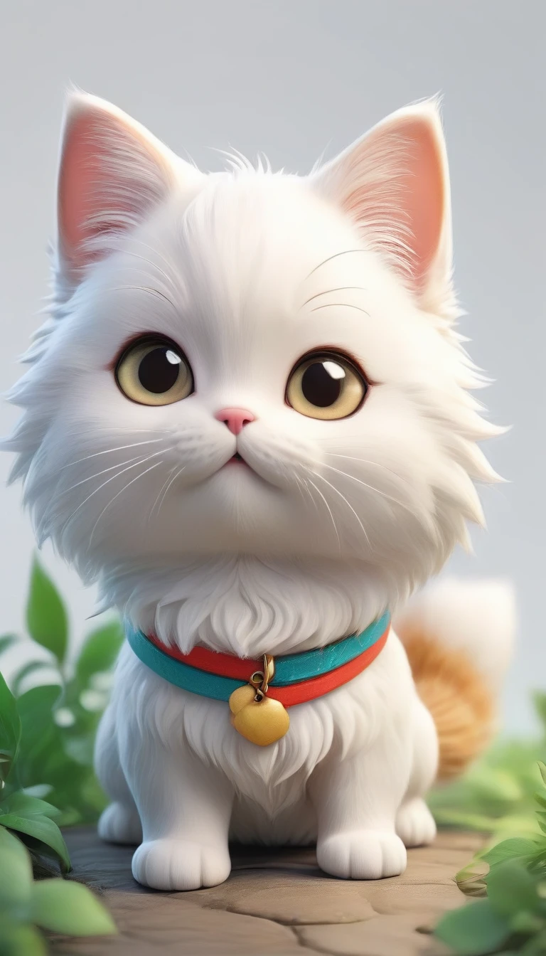 Kitten close-up, For Nature from 大英雄6, For Nature, in style of For Nature, Cartoon characters, Cute and kind hero 6, Animated film stills, Pixar'image, Cute Humanoid, 2015 Pixar stills, Spot animation
