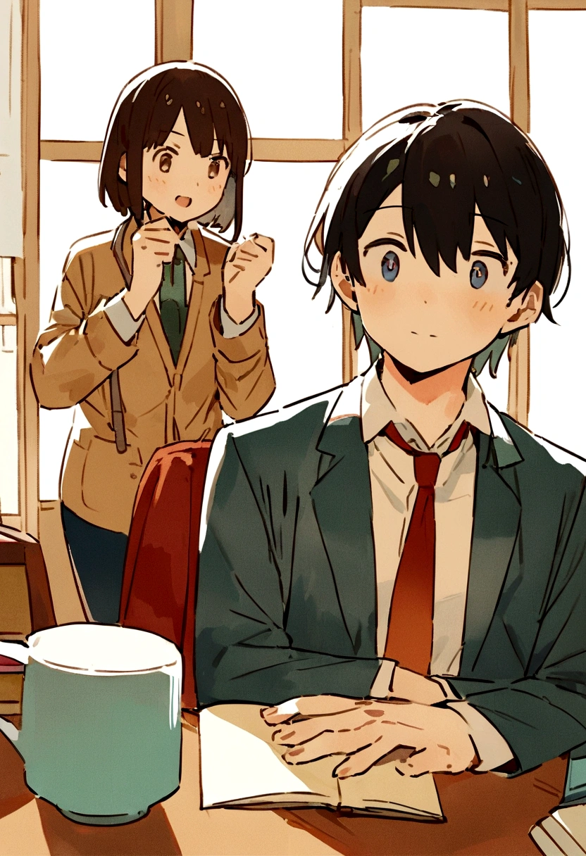 Research shows、Metacognition and academic achievement、Performance at Work、Has been shown to impact personal growth。」Draw modern anime illustrations related to