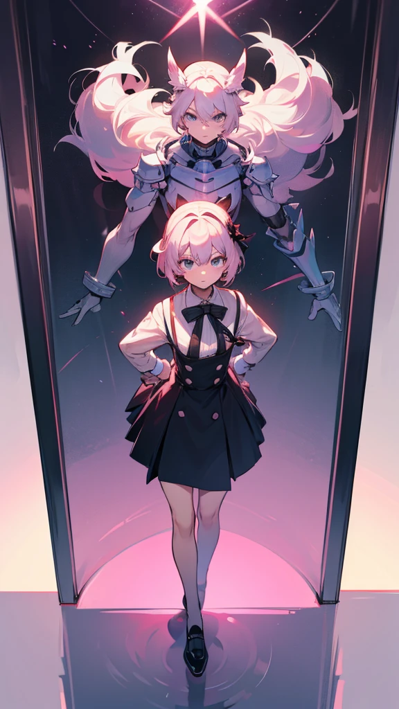 vtuber model, Stand straight as if facing the mirror