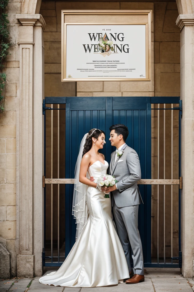 wedding poster in gate