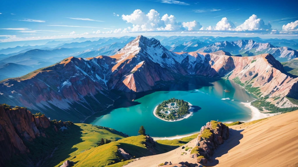 Mystical beauty of nature. Aerial view. 8K, true