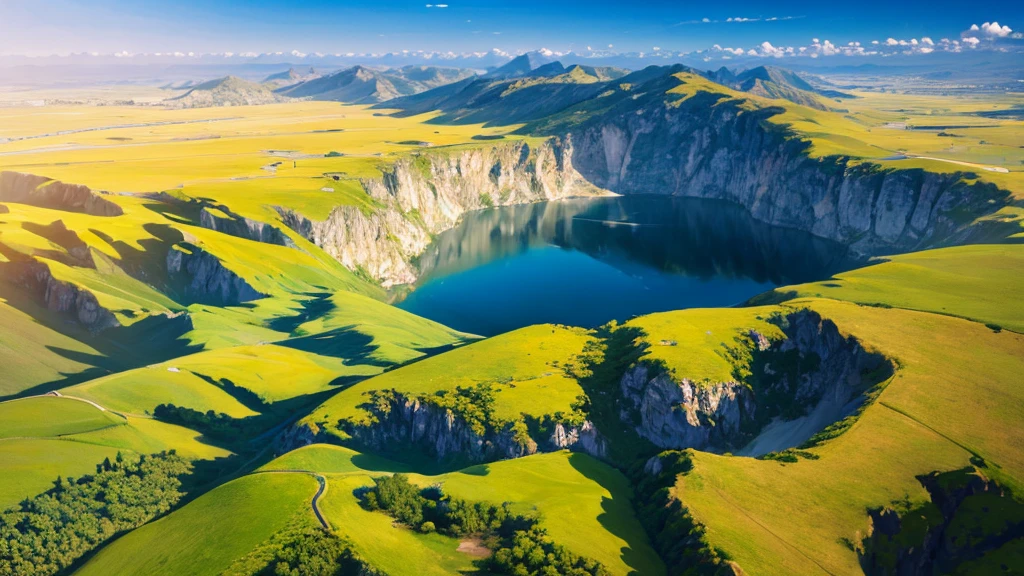 Mystical beauty of nature. Aerial view. 8K, true